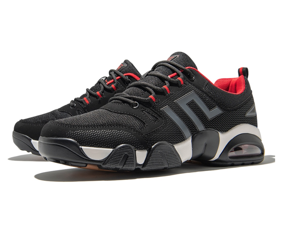 Men's Sport Shoes - Black & Red