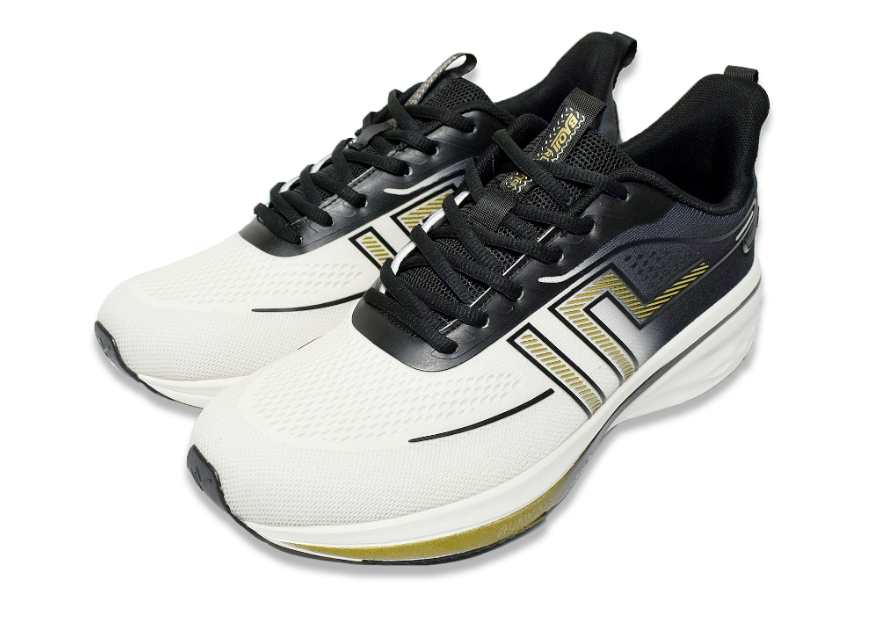 Men's Sport Shoes - Light Beige & Black