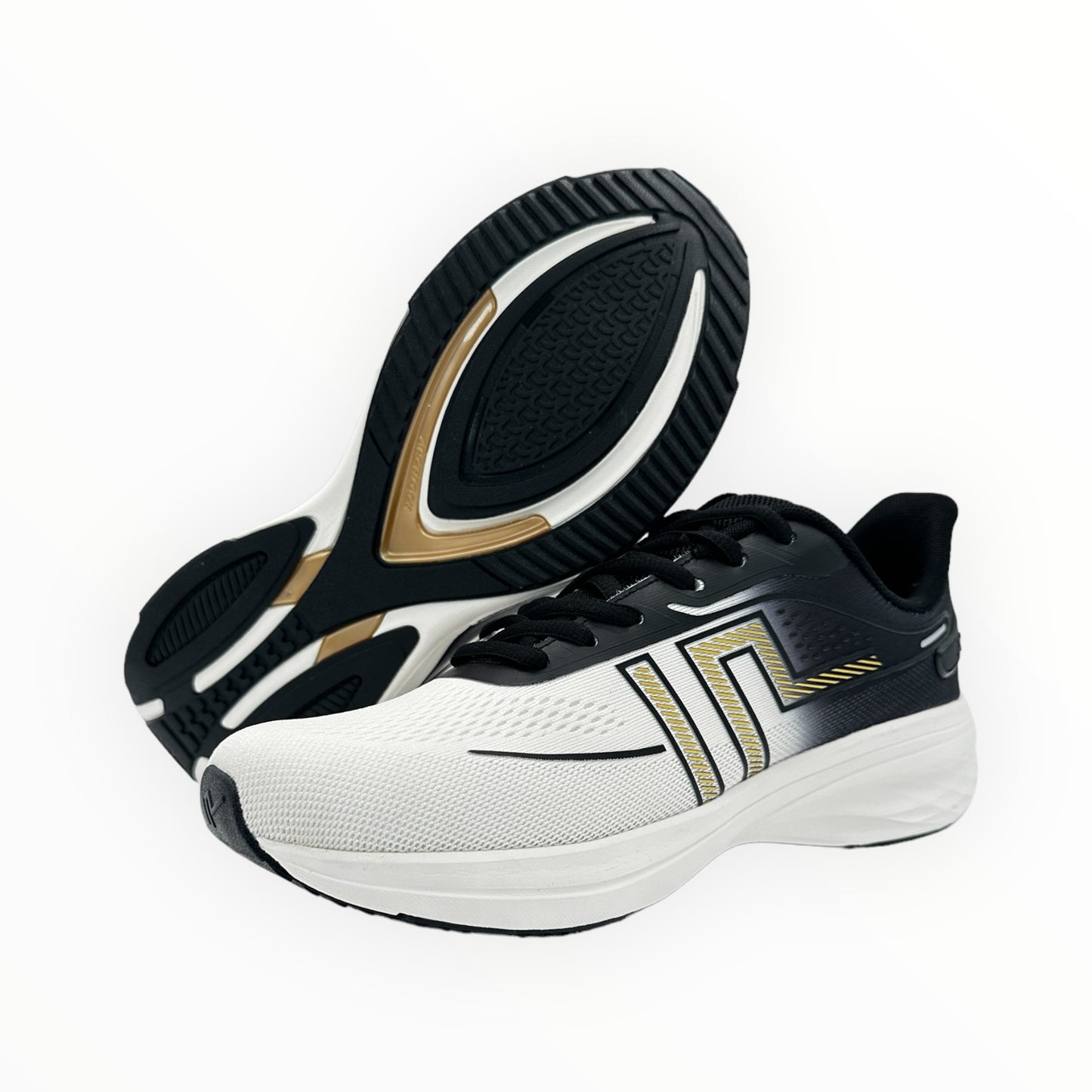 Men's Sport Shoes - Light Beige & Black