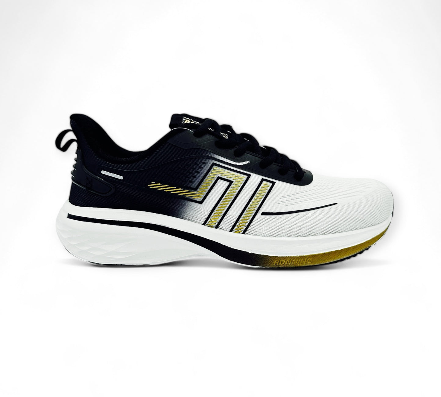 Men's Sport Shoes - Light Beige & Black
