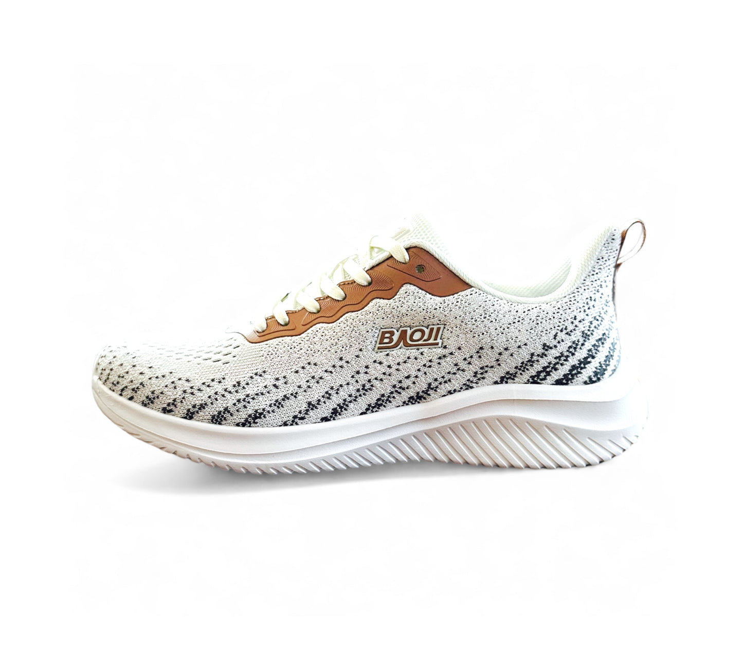 Women's Sport Shoes - White & Gold