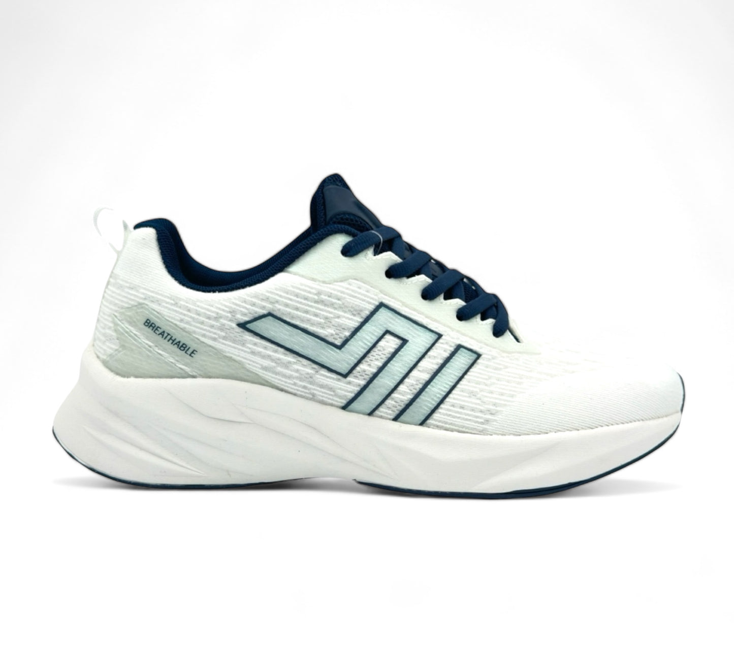 Men's Sport Shoes - White & Navy
