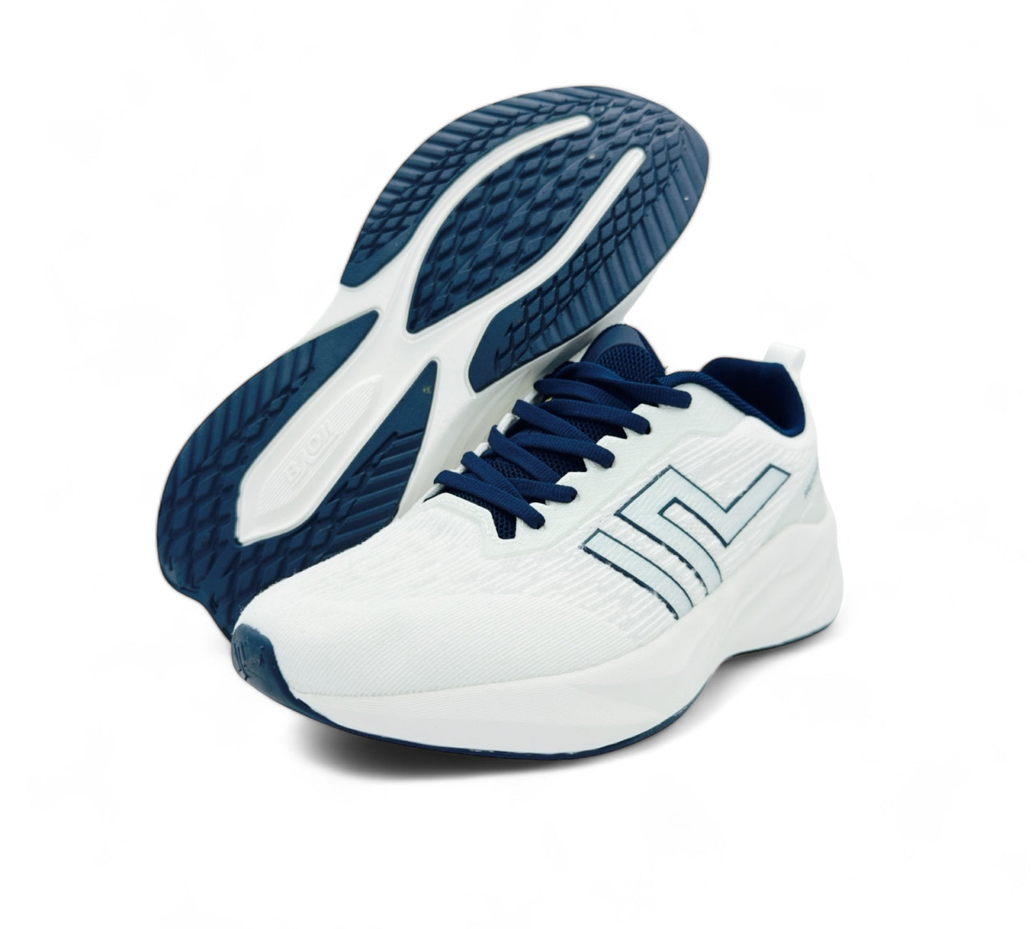 Men's Sport Shoes - White & Navy