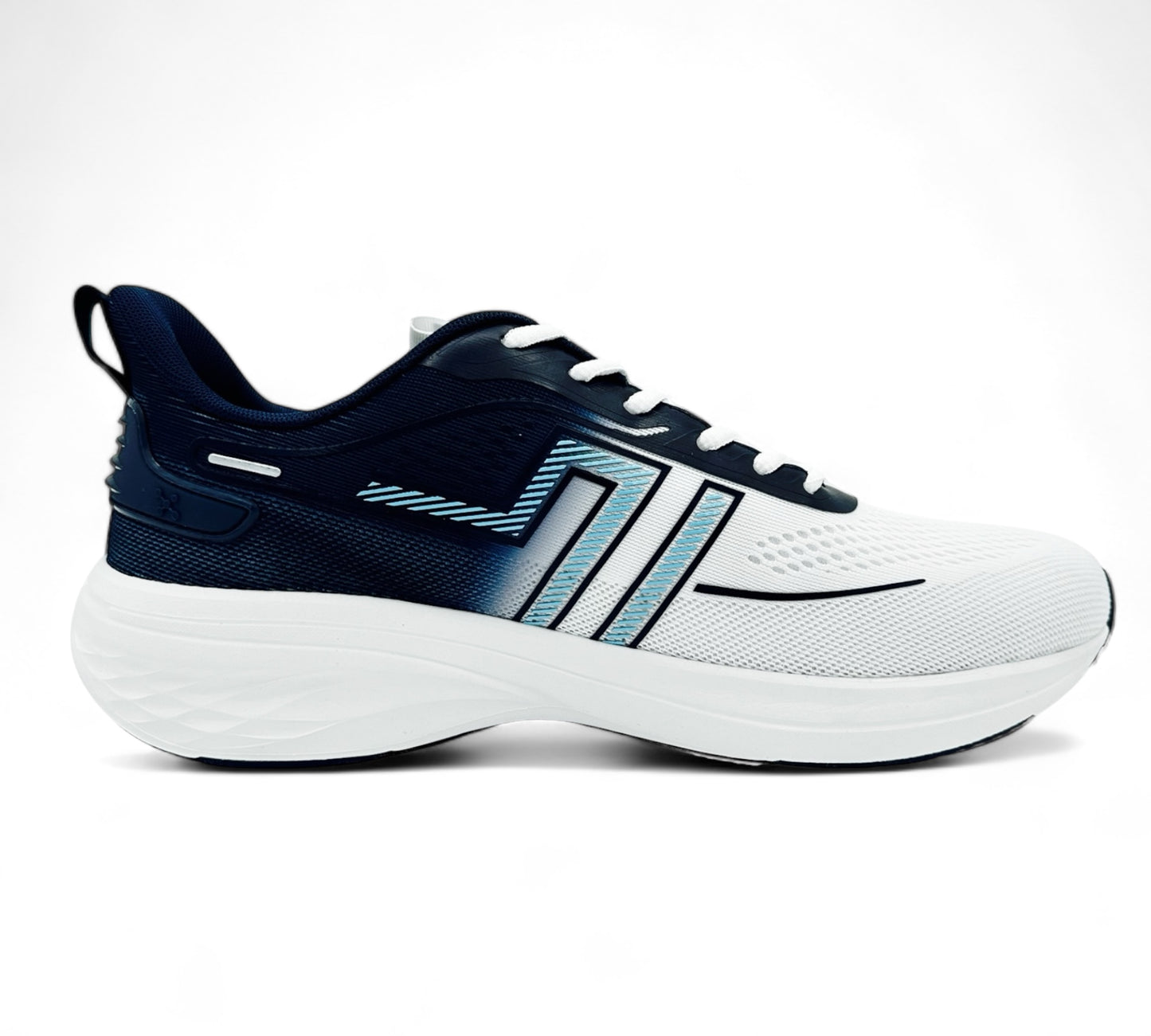 Men's Sports Shoes - White & Navy
