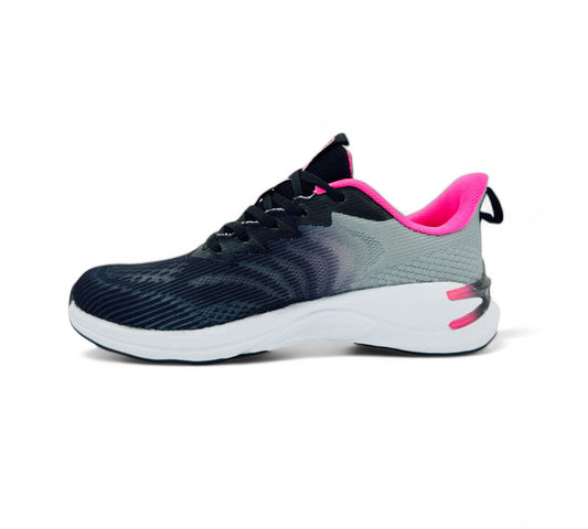 Women's Sport Shoes - Black & Pink