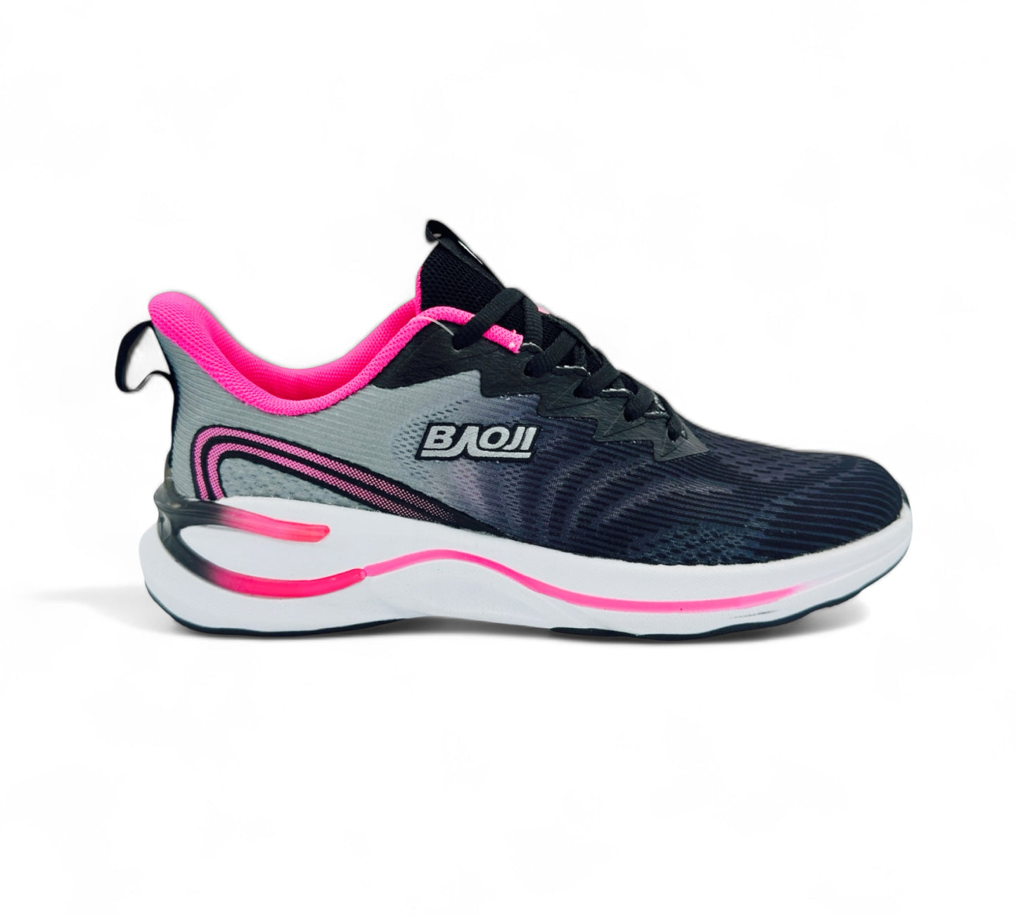Women's Sport Shoes - Black & Pink