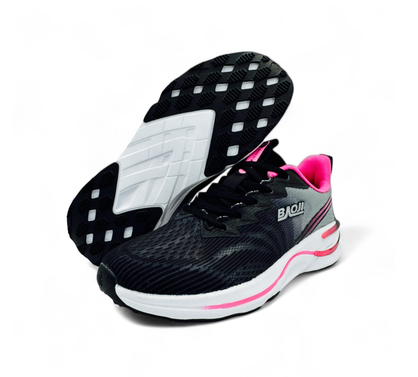 Women's Sport Shoes - Black & Pink